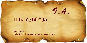 Ilia Aglája névjegykártya